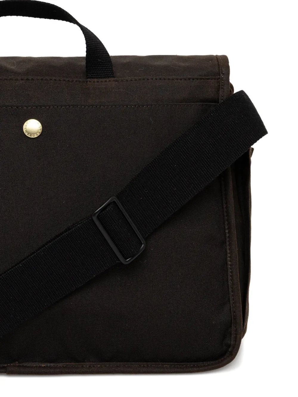 Barbour Logo-patch Satchel In Brown