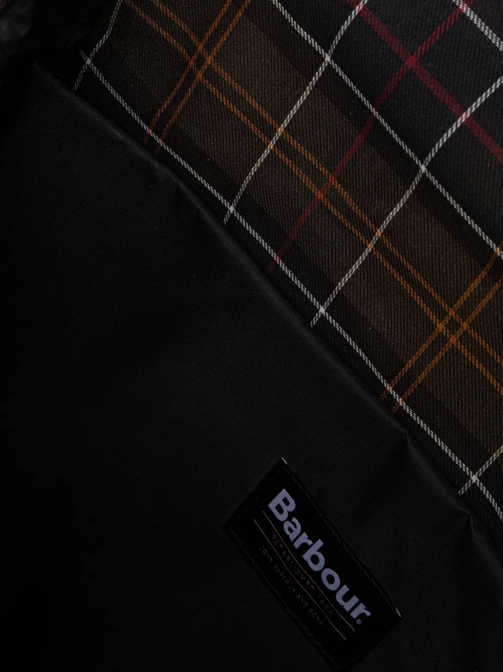 Barbour Logo-patch Satchel In Brown