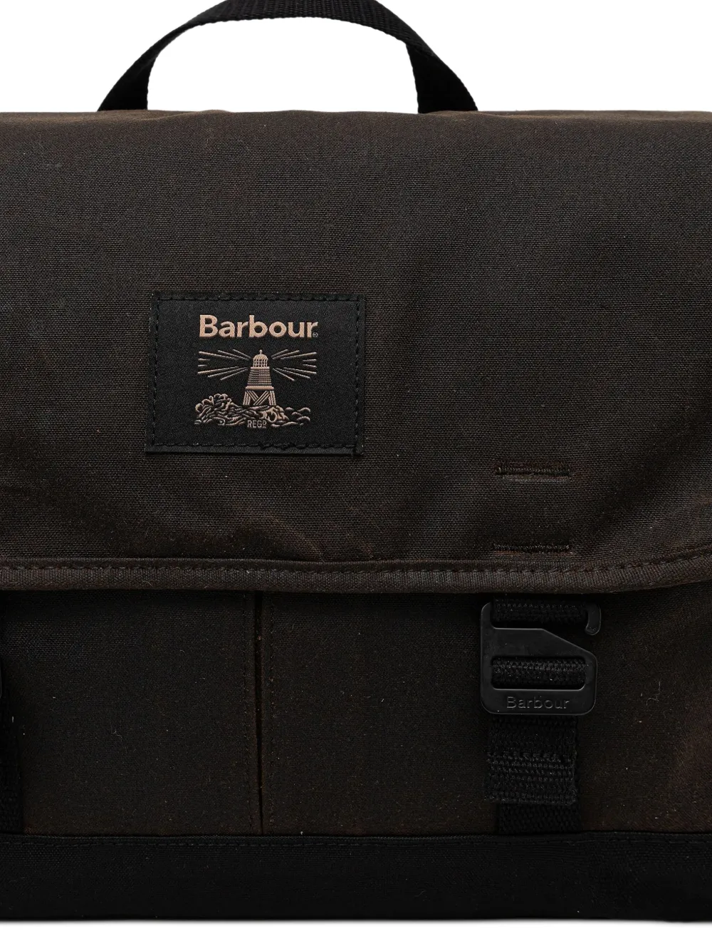 Barbour Boekentas met logopatch Bruin
