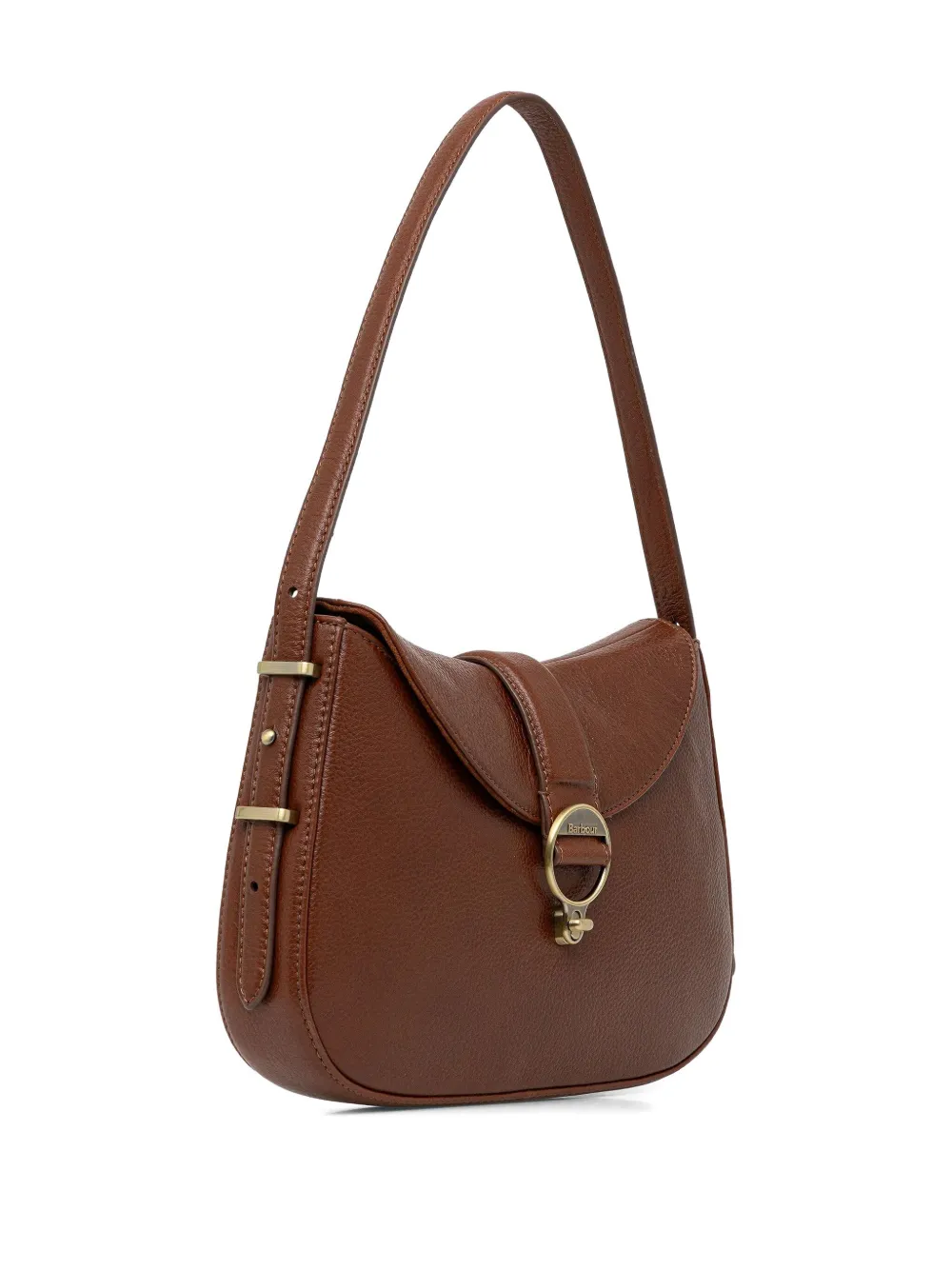 Barbour Alder leather shoulder bag - Bruin