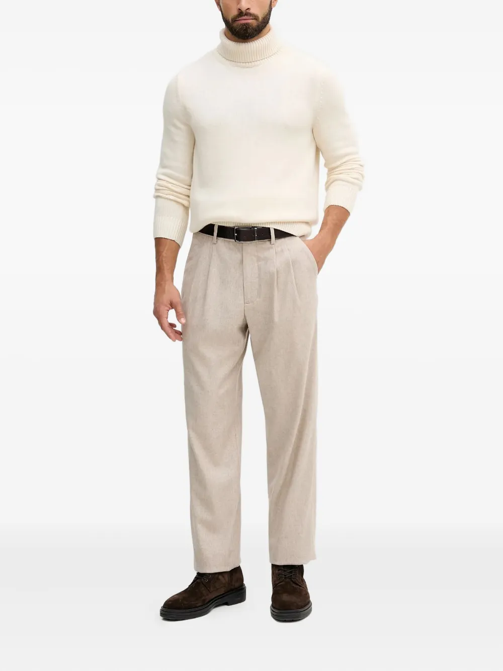 Barbour Kelp logo-patch sweater - Beige