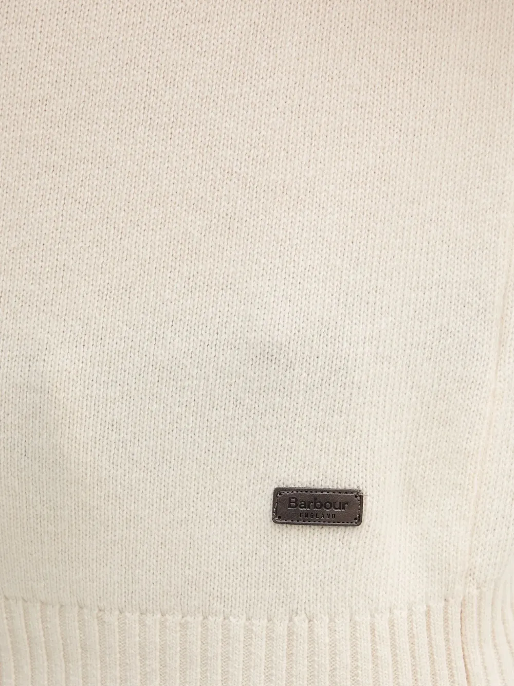 Barbour Kelp trui met logopatch Beige