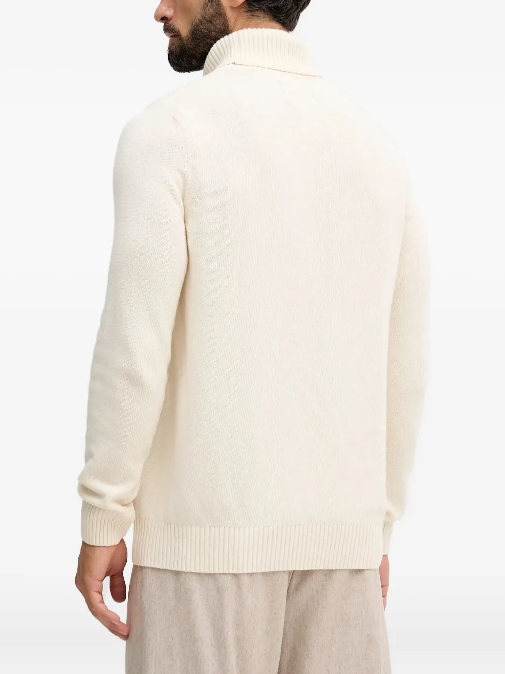 Barbour Kelp trui met logopatch Beige