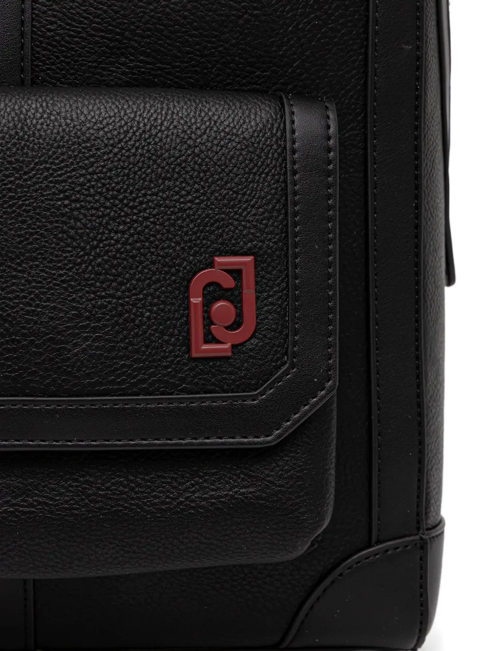 Liu •jo Pocket Logo Laptop Bag In Black