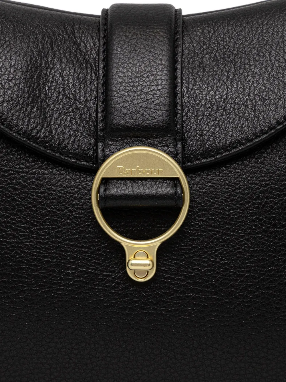 Barbour Alder Buckle-detail Shoulder Bag In Black