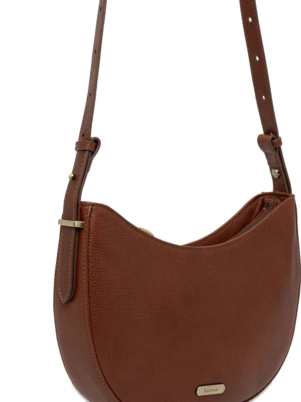 Barbour Sorrel Leather Crossbody Bag In Brown