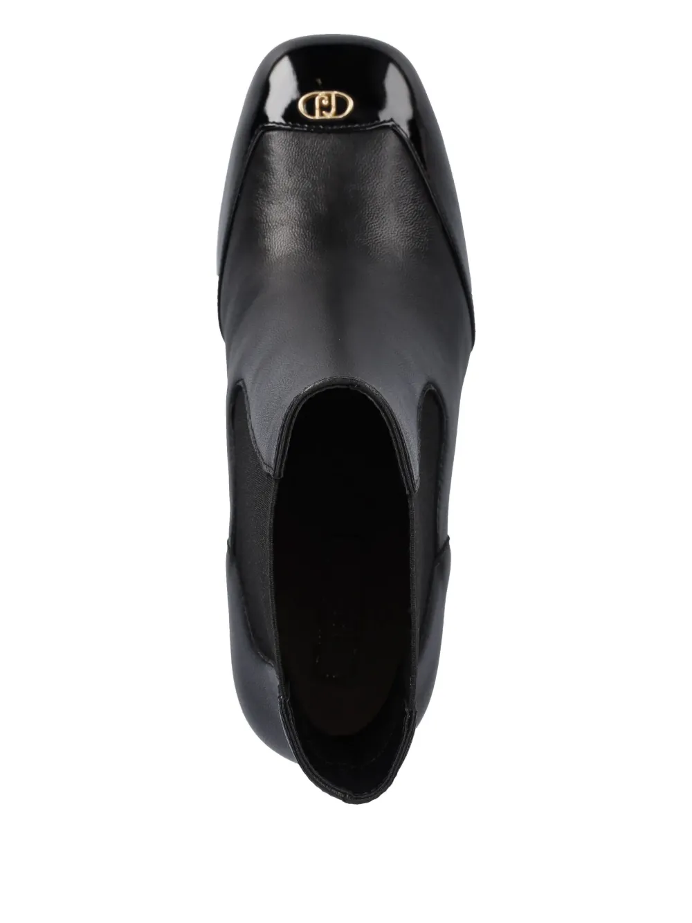 LIU JO 75 mm enkellaarzen met logo-applicatie Zwart