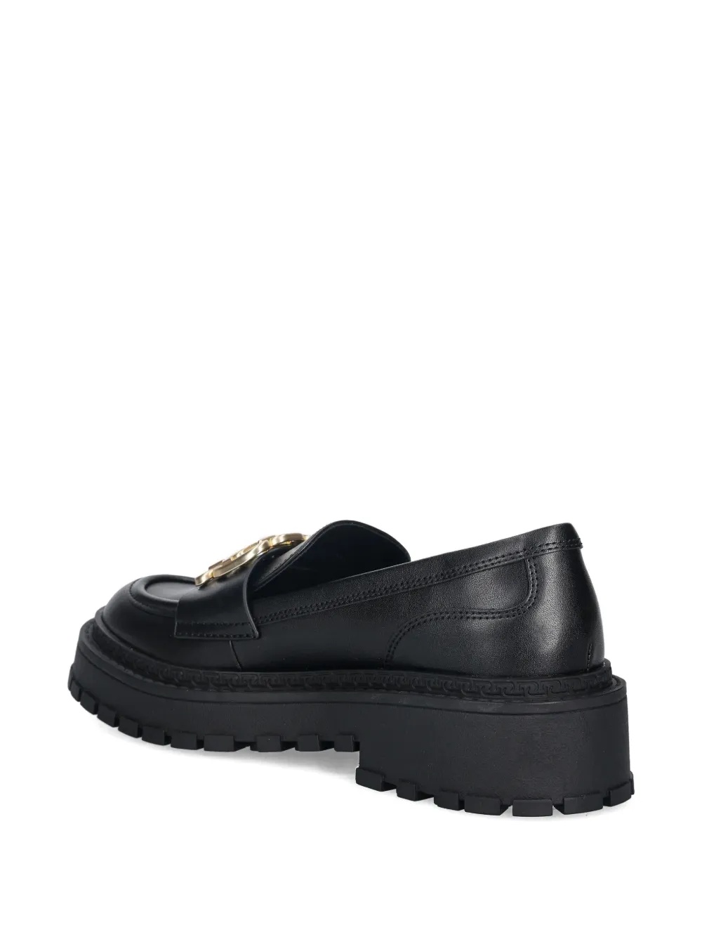 LIU JO chain-detailed loafers Zwart