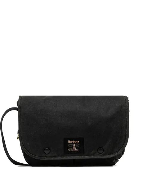 Barbour logo-patch messenger bag