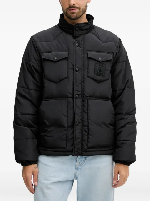 Just Cavalli Gefütterte Jacke mit Logo-Stickerei