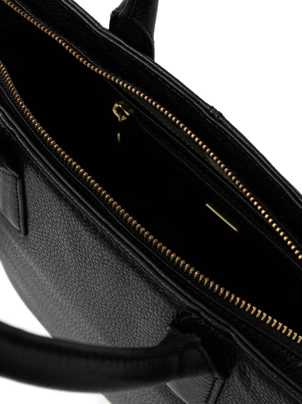 Barbour Birch Leather Tote Bag In Black