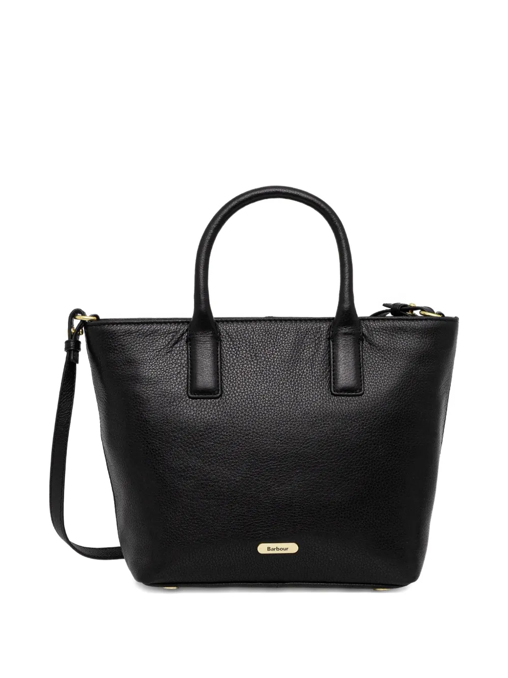 Barbour Birch leather tote bag - Zwart