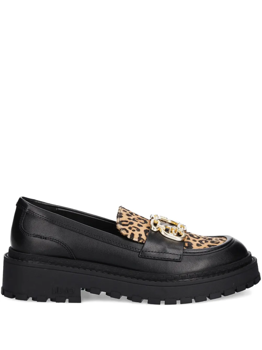 LIU JO mocasines con estampado de leopardo | negro | Image 1