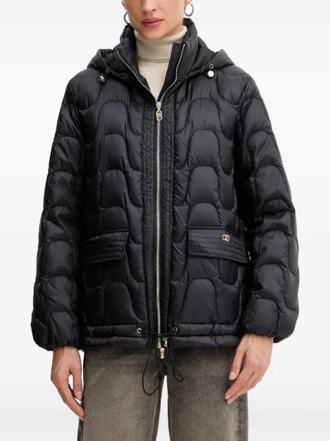 LIU JO hooded-neckline quilted jacket