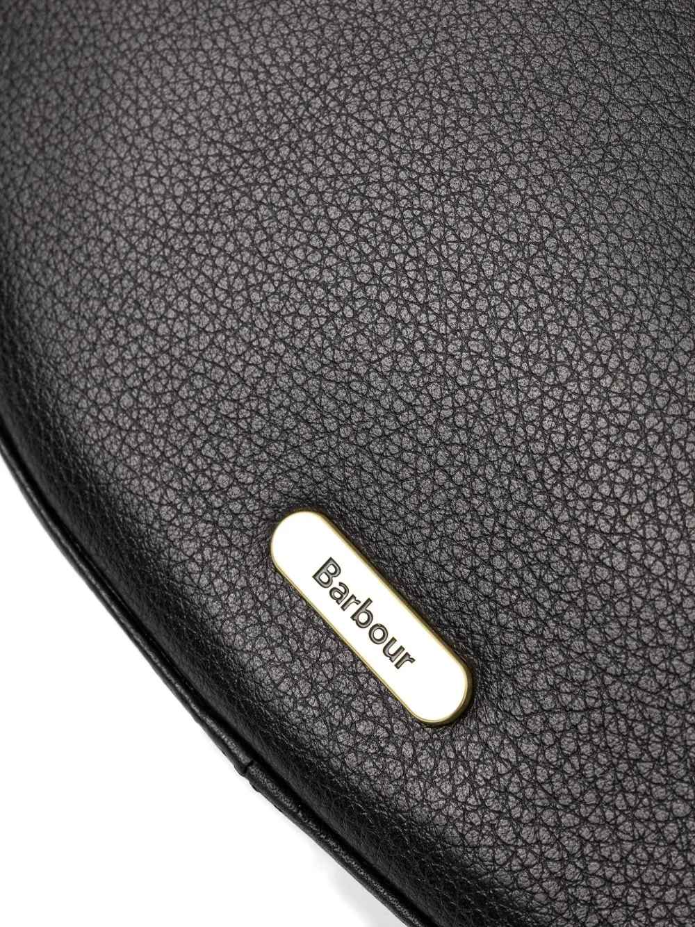 Barbour Sorrel leren crossbodytas Zwart