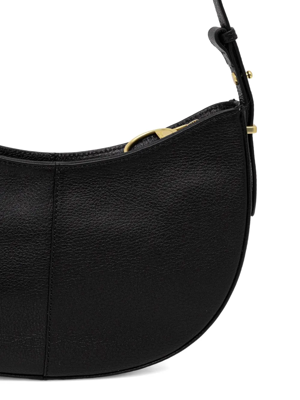 Barbour Sorrel leren crossbodytas Zwart