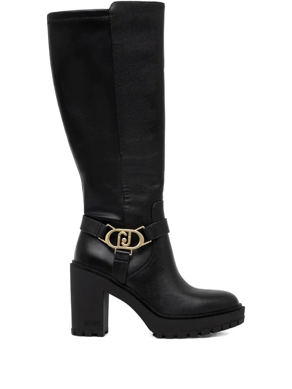 LIU JO 100mm leather boots | negro | Image 1