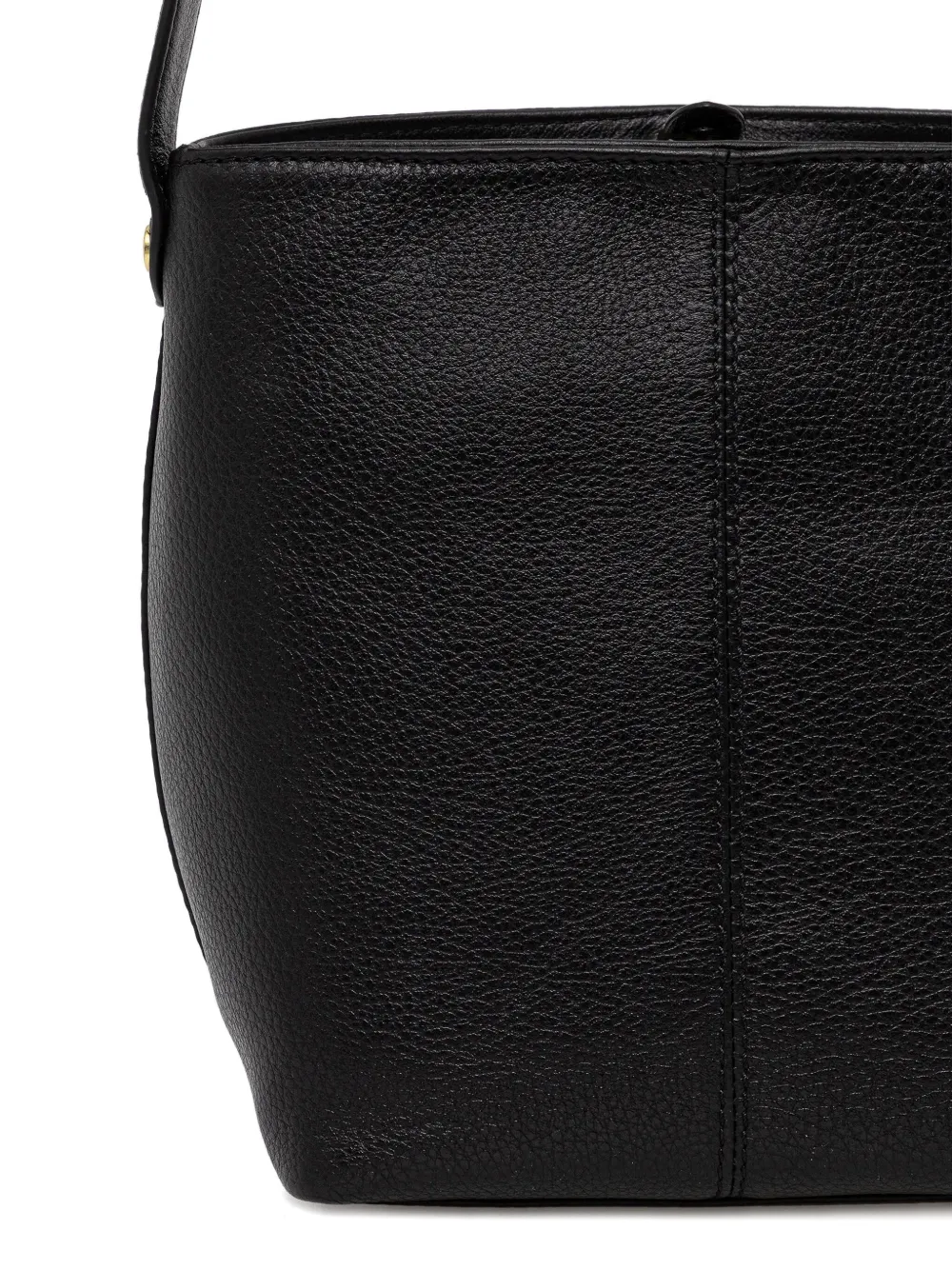 Barbour Cedar Leather Tote Bag In Black