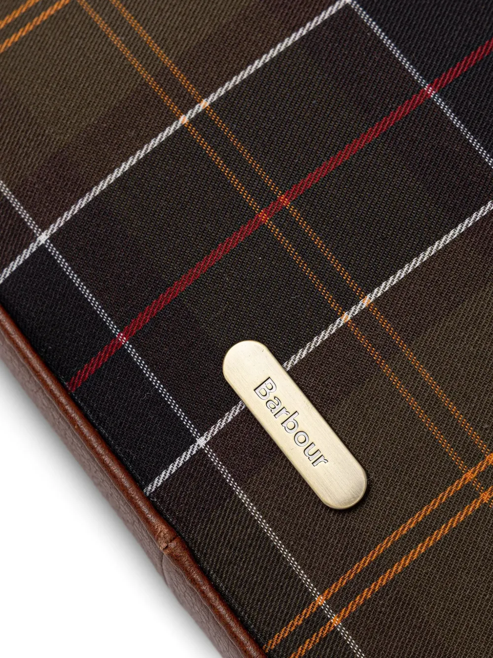 Barbour Birch shopper met tartan ruit Bruin