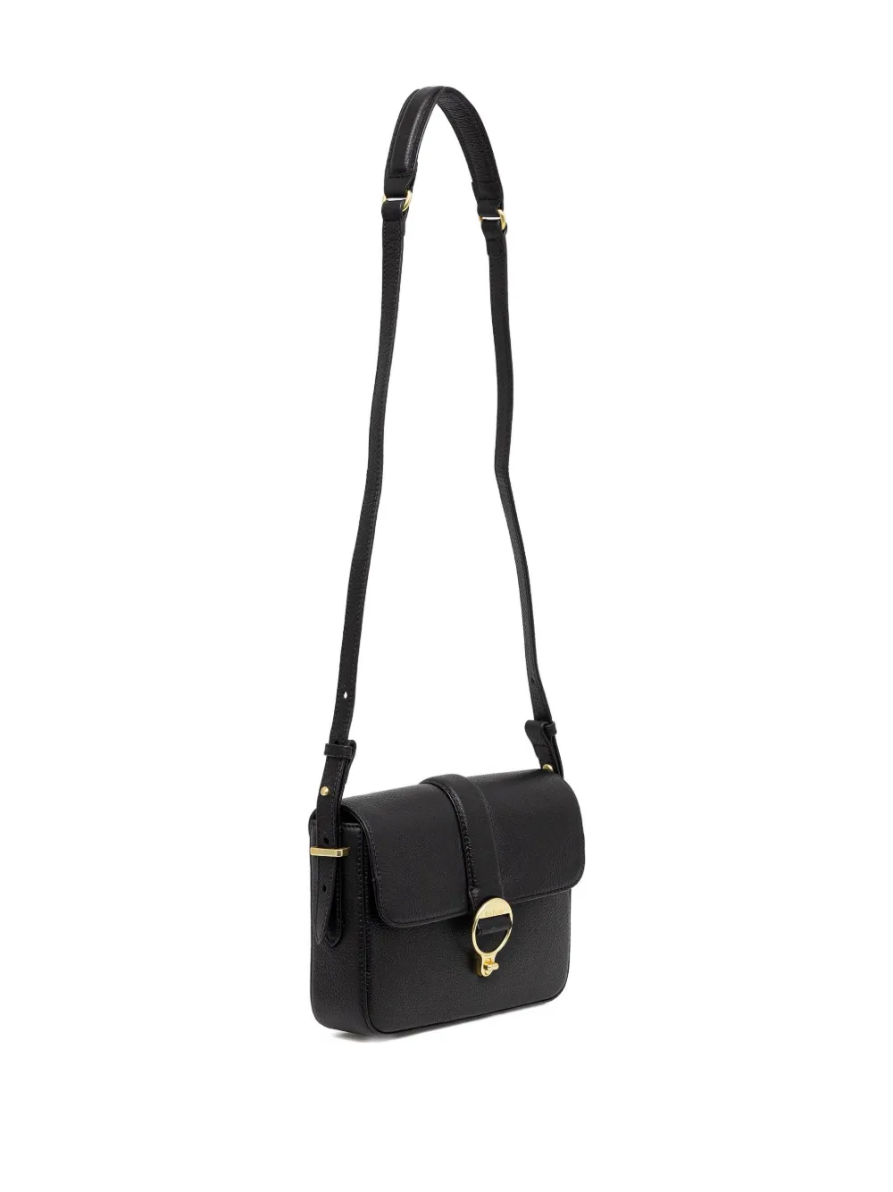 Barbour Rosa Lether Crossbody Bag In Black