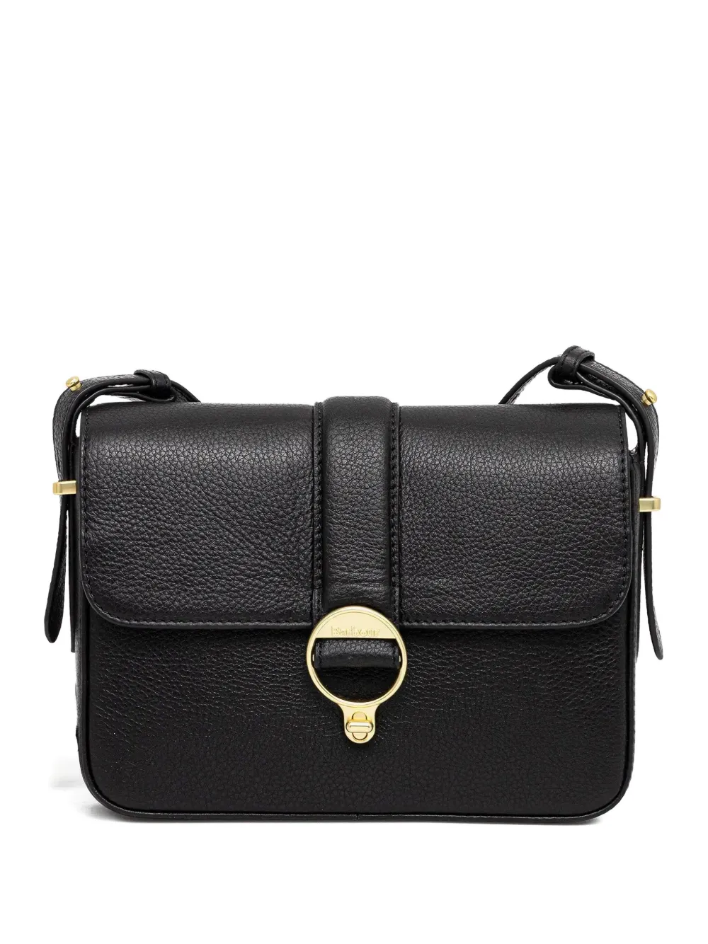 Barbour Rosa Lether Crossbody Bag In Black