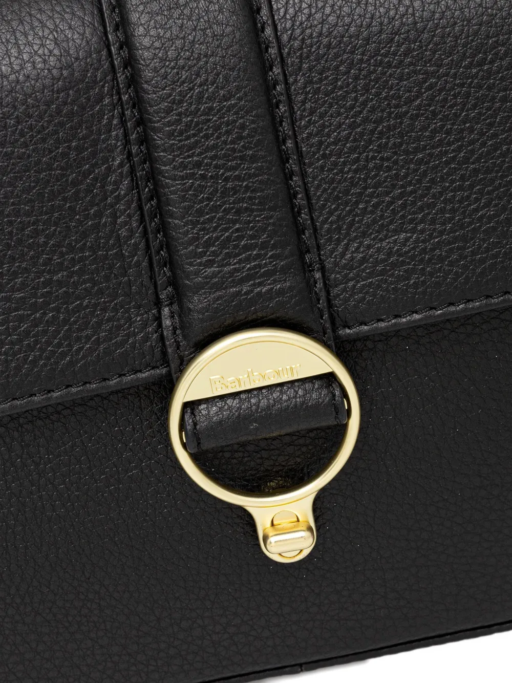 Barbour Rosa Lether Crossbody Bag In Black