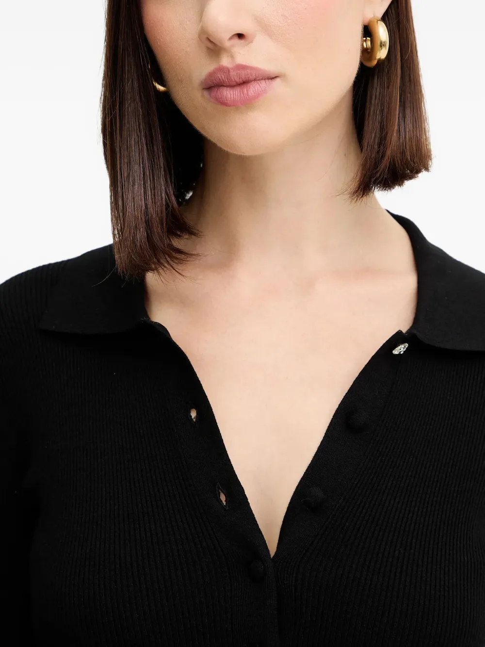 LIU JO Polotop verfraaid met stras Zwart