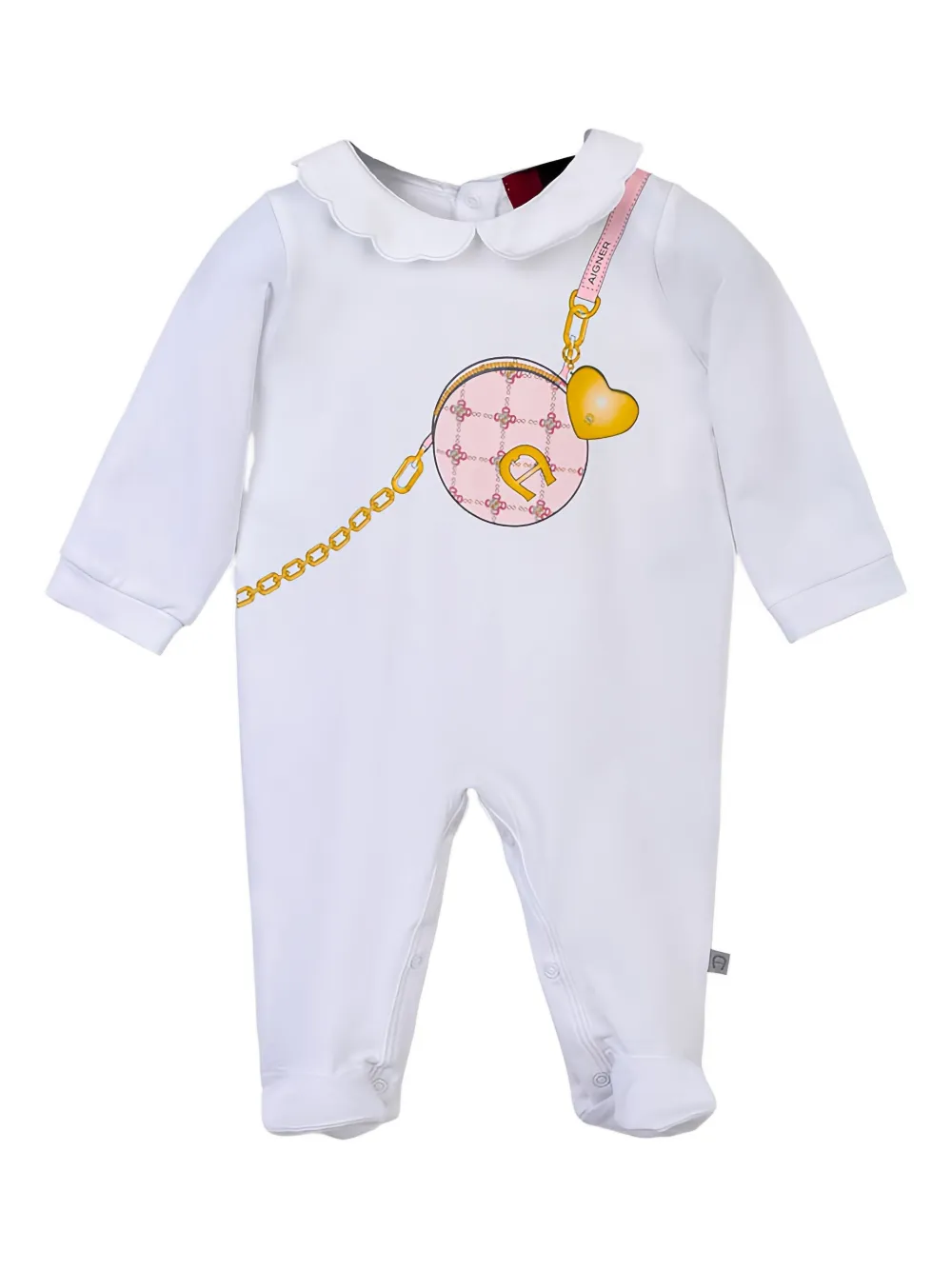 Aigner Kids pijama con estampado gráfico | blanco | Image 1