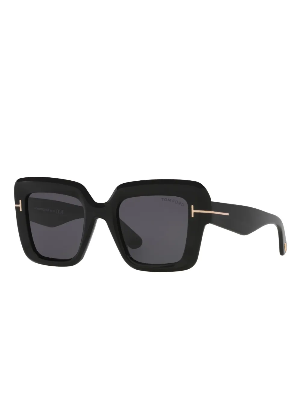 Tom Ford Womens Tr001880 Esme Square-frame Acetate Sunglasses In Black