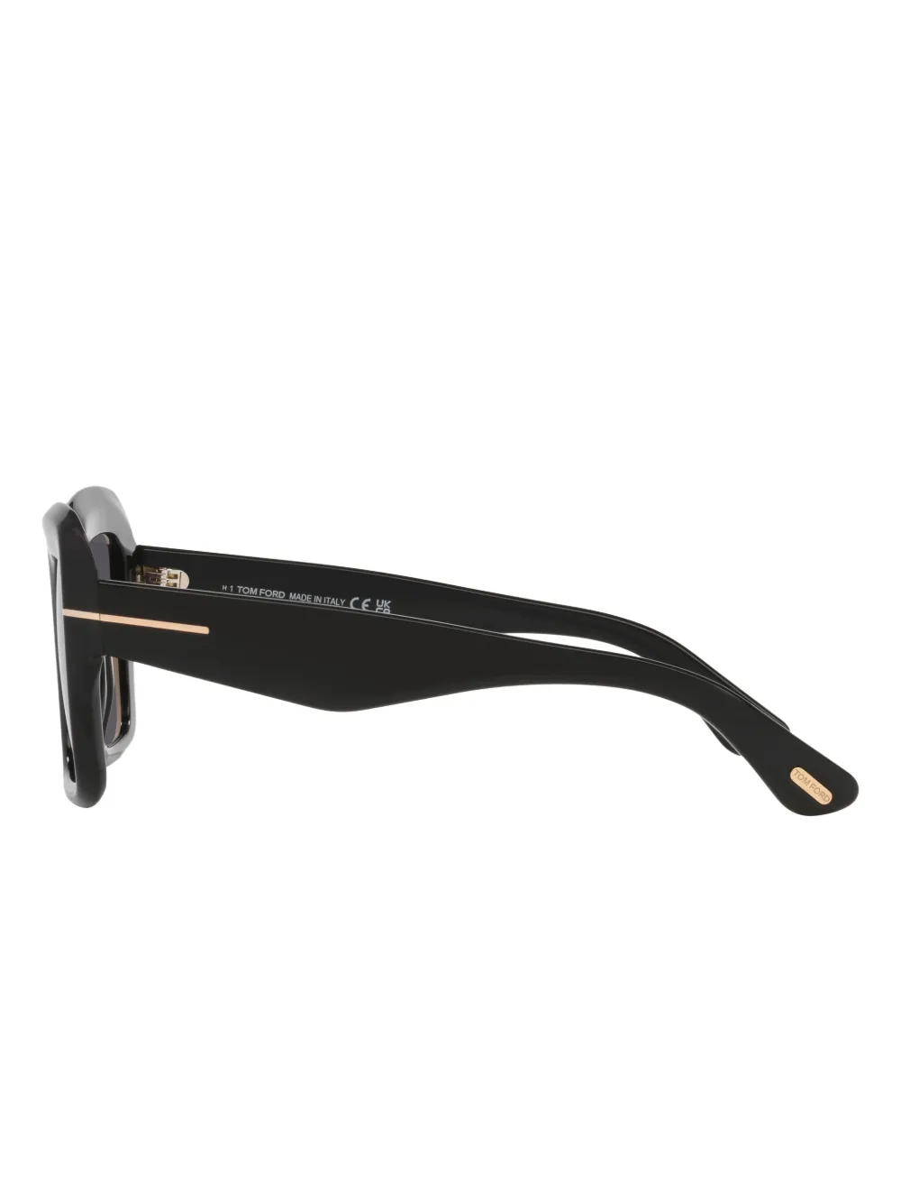 Tom Ford Womens Tr001880 Esme Square-frame Acetate Sunglasses In Black