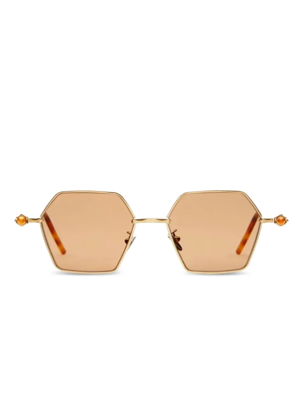 Kuboraum geometric-frame sunglasses | Gold | Image 1