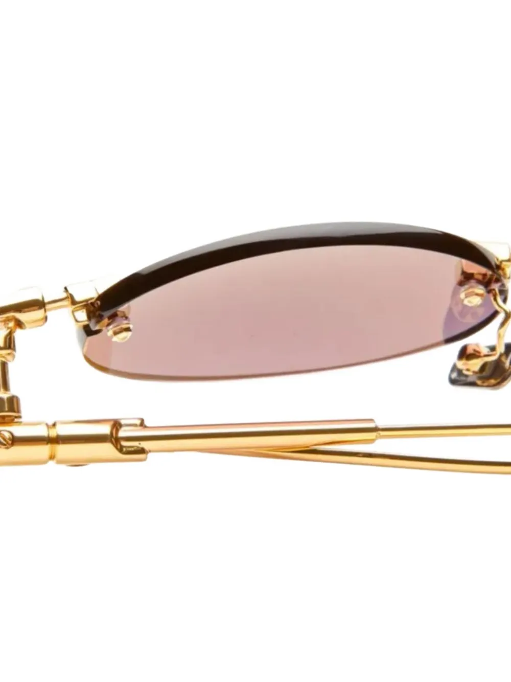 Kuboraum H62 zonnebril met ovalen montuur Goud