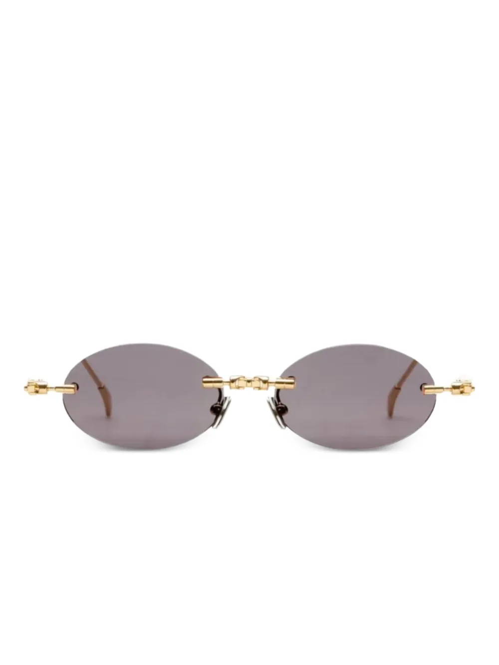 Kuboraum round-frame sunglasses | Gold | Image 1