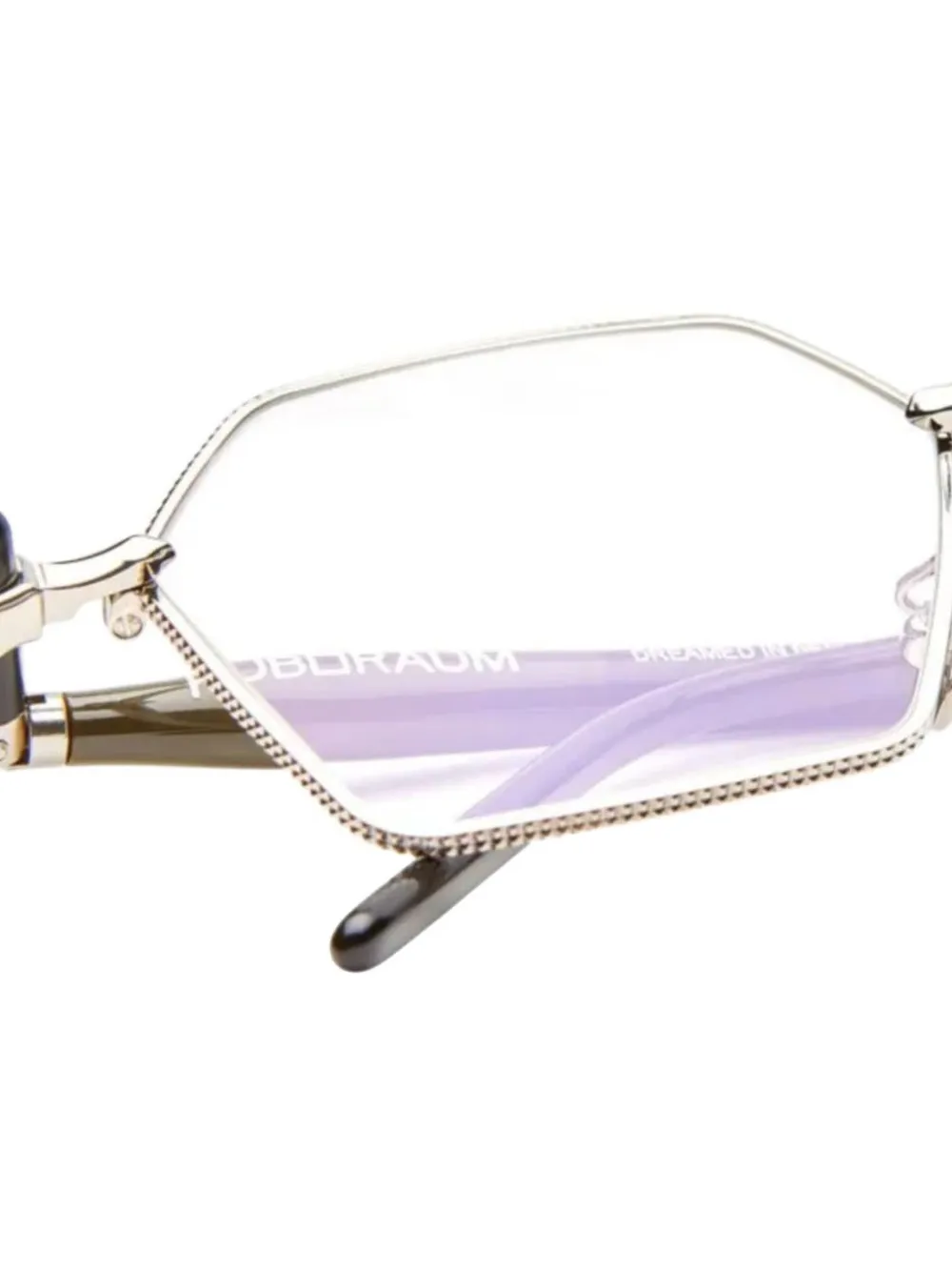 Kuboraum P70 bril met geometrisch montuur Zilver