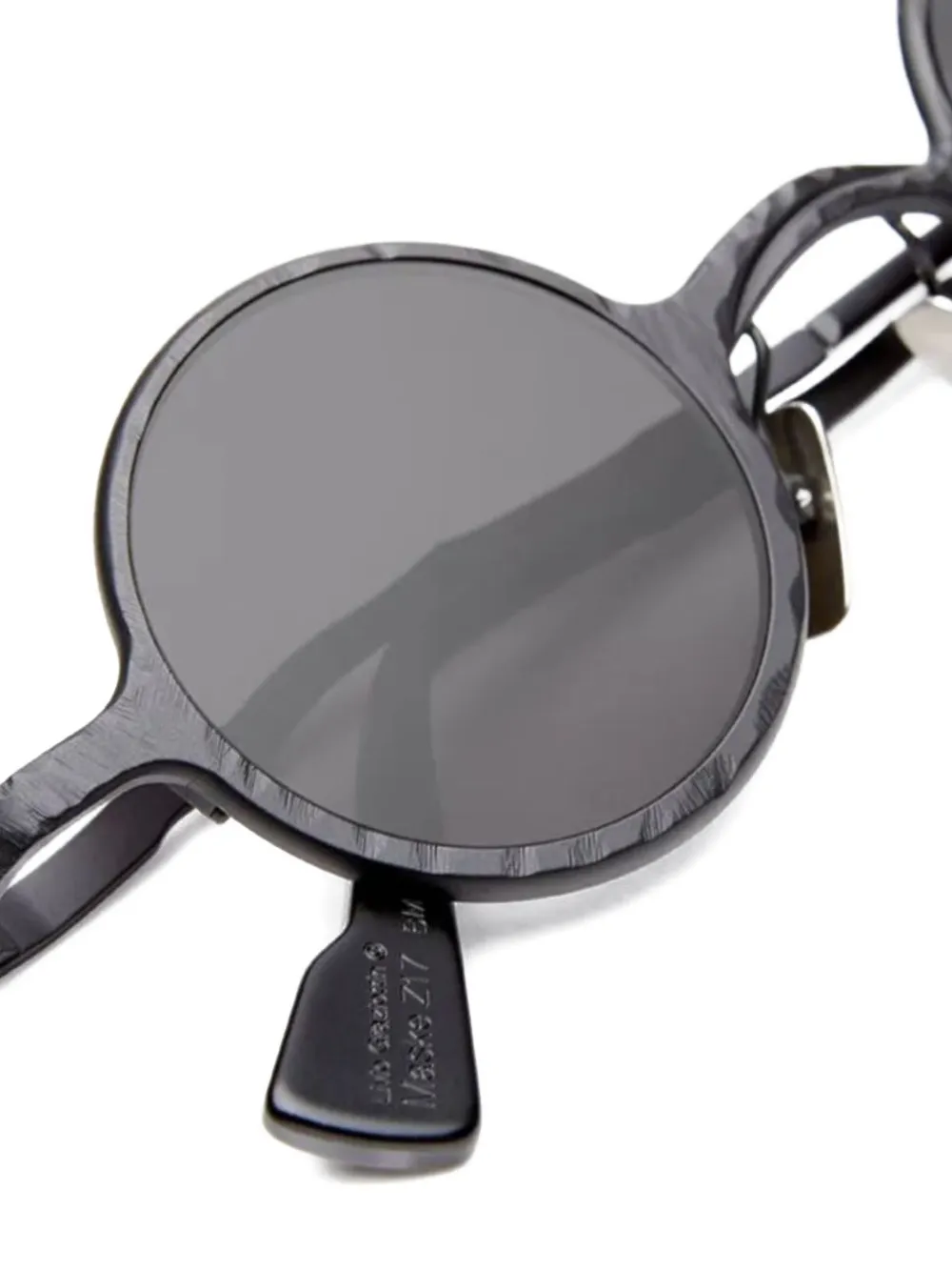 Kuboraum Z17 zonnebril met rond montuur Zwart