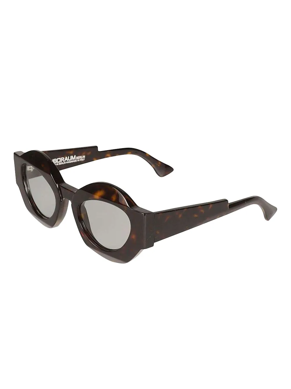Kuboraum X22 round-frame sunglasses - Bruin