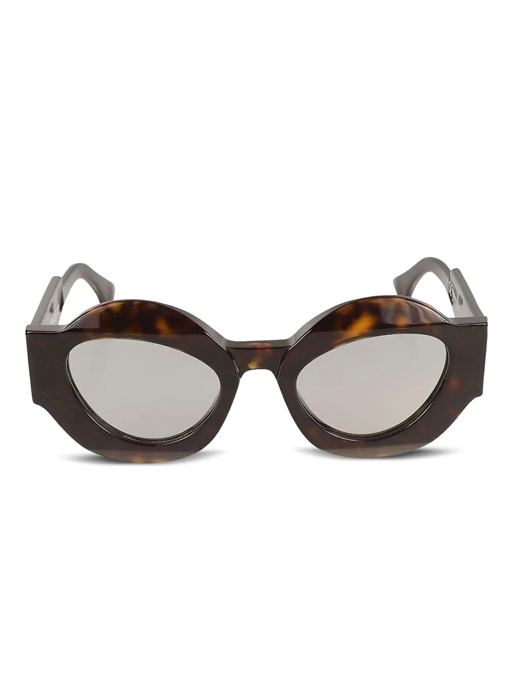 Kuboraum X22 round-frame sunglasses | Brown | Image 1