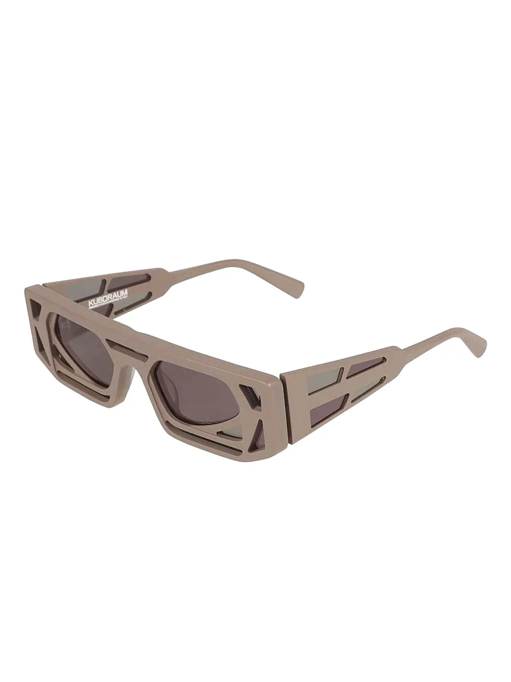 Kuboraum T9 square-frame sunglasses - Beige