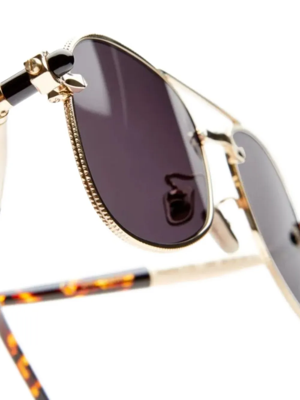 Kuboraum P75 zonnebril met piloten montuur Goud