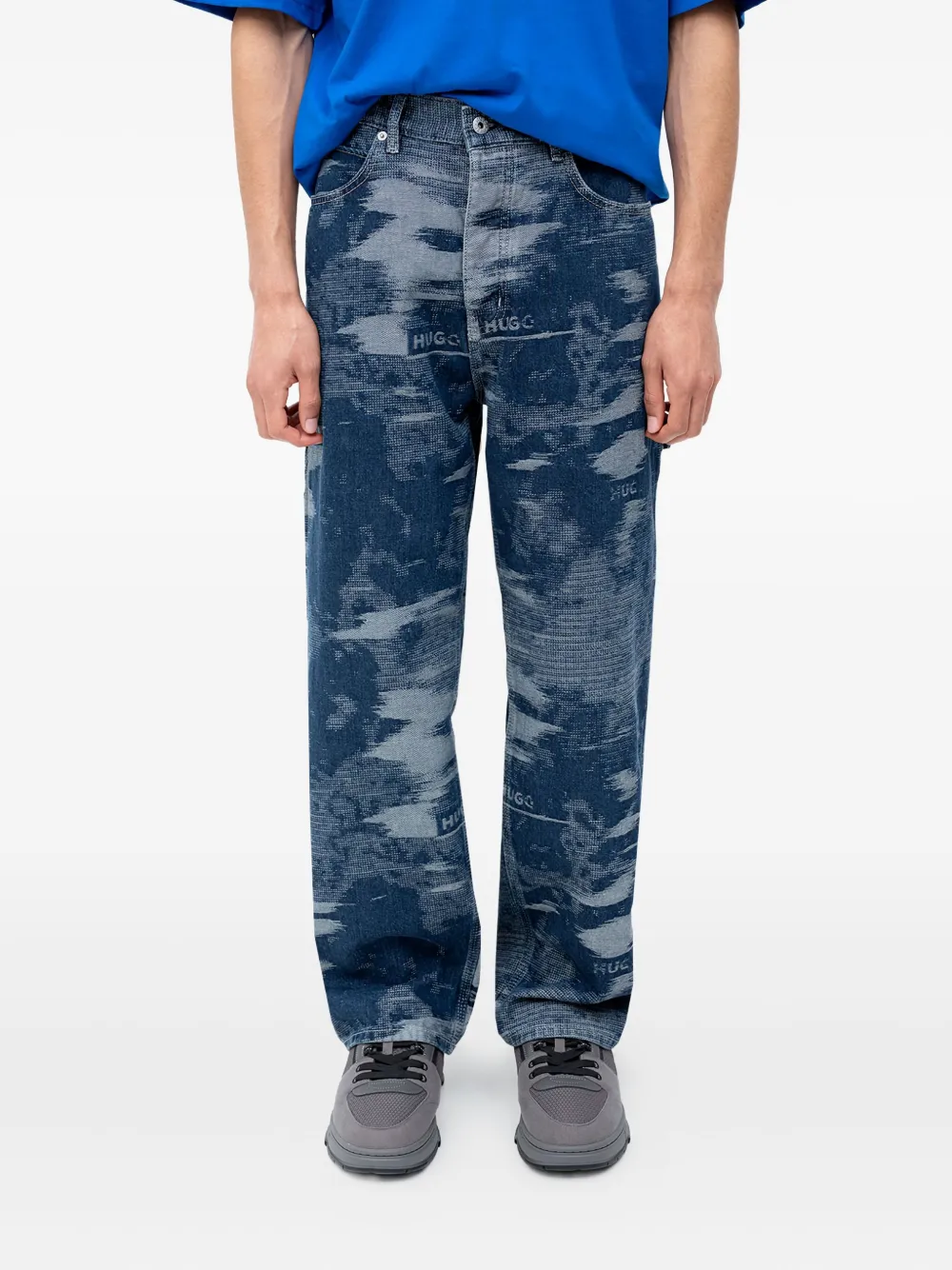 HUGO patterned jeans | Blue | Image 1