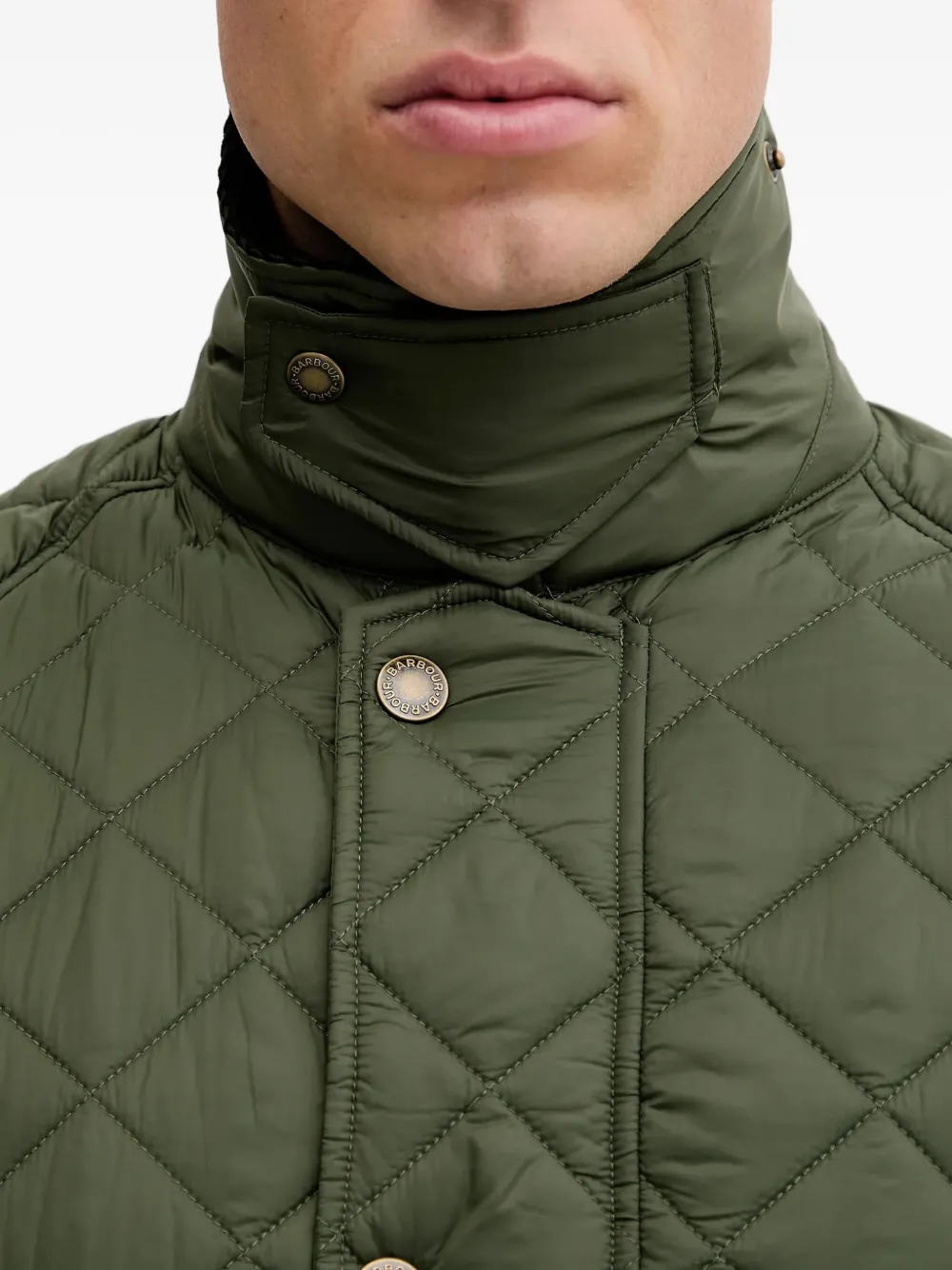 Barbour Bedale jack met ribfluwelen kraag Groen