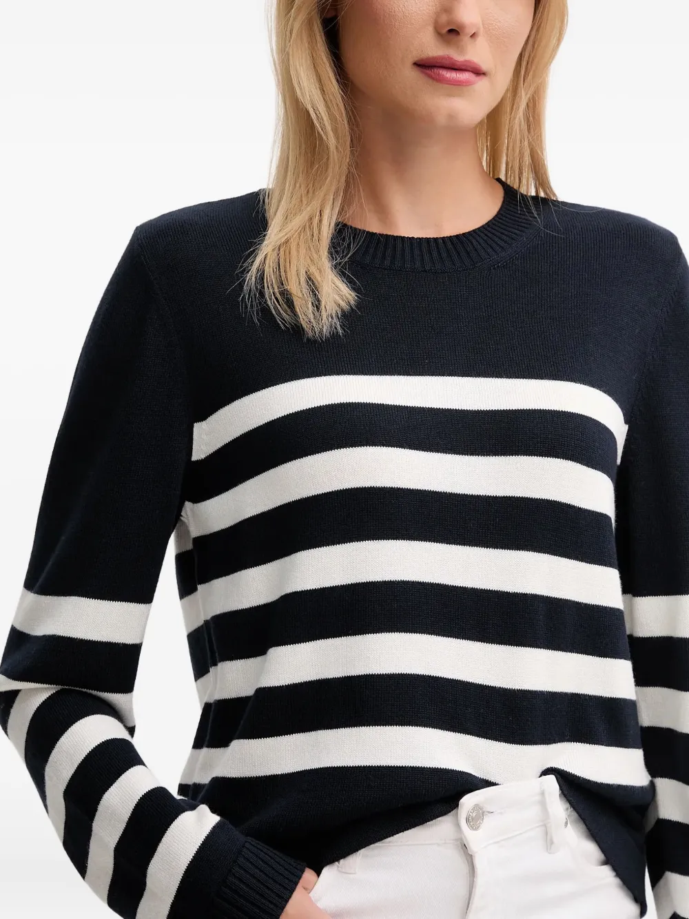 Barbour Gestreepte trui Blauw