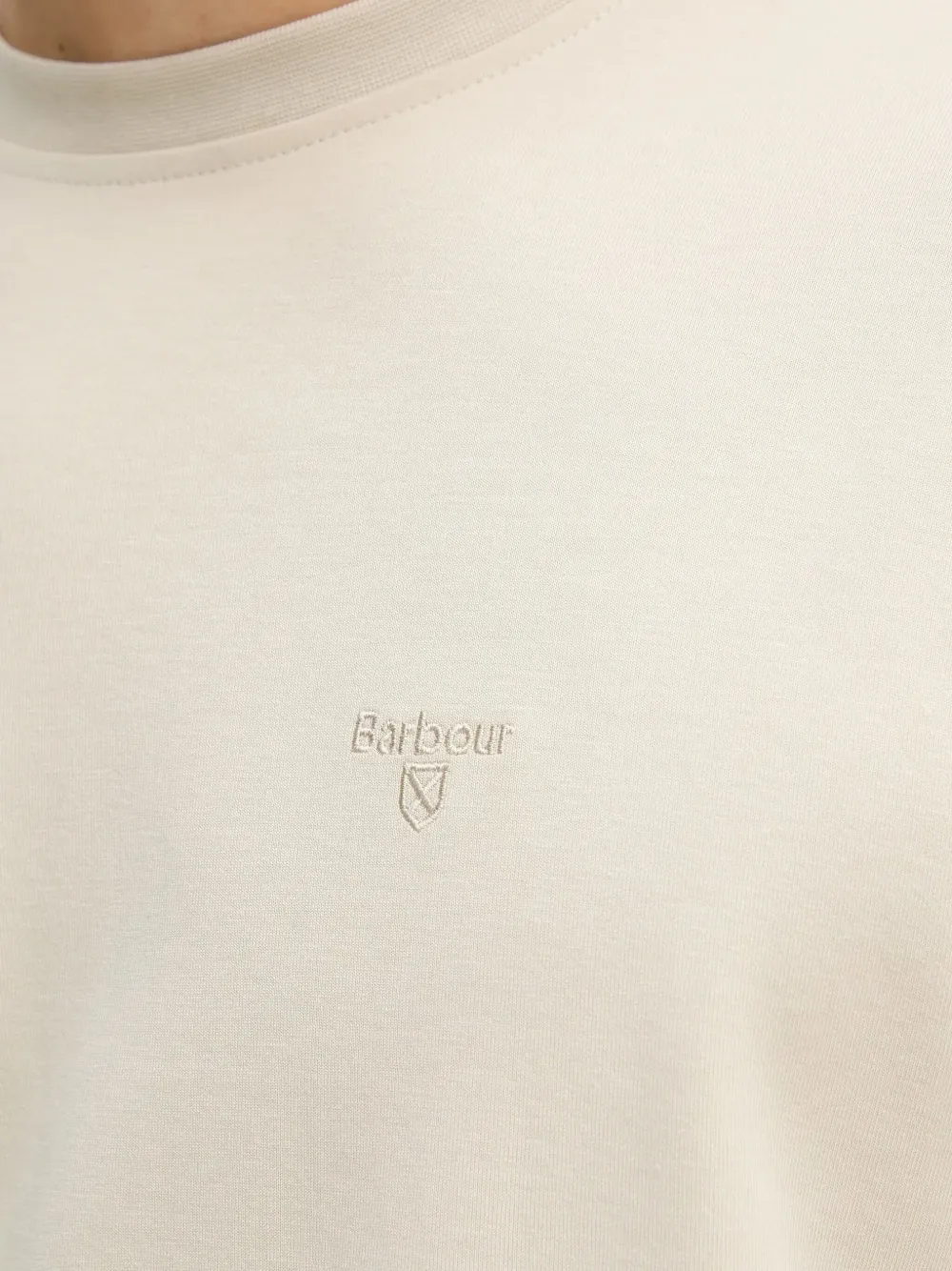 Barbour Logo-embroidered Sweatshirt In Neutral