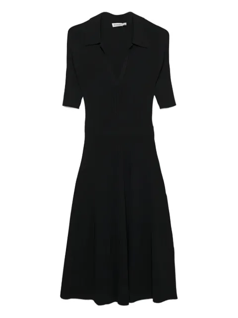 Simkhai Pati polo-collar midi dress