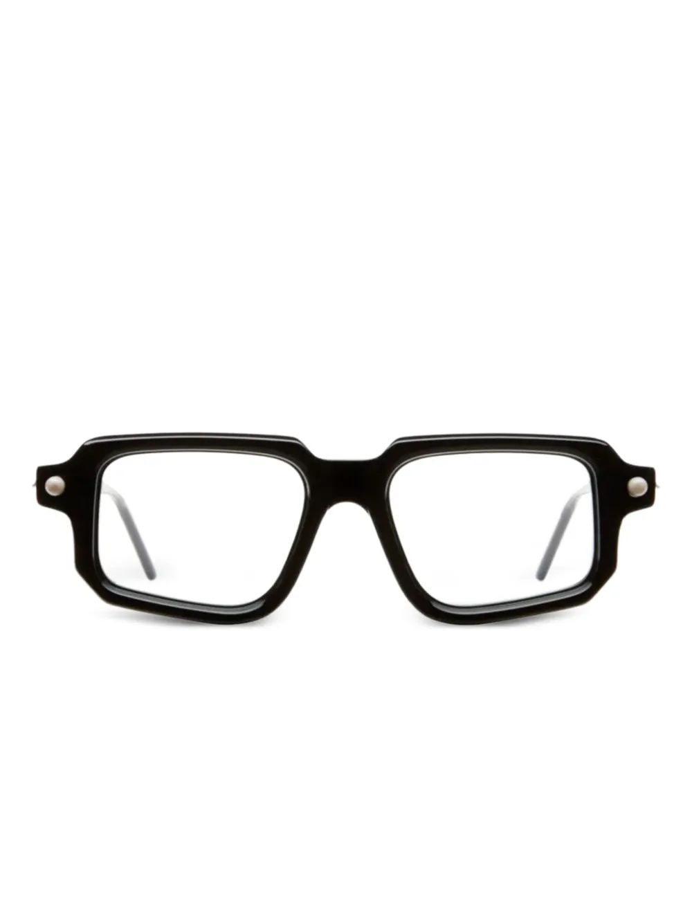Kuboraum P23 square-frame glasses | Black | Image 1