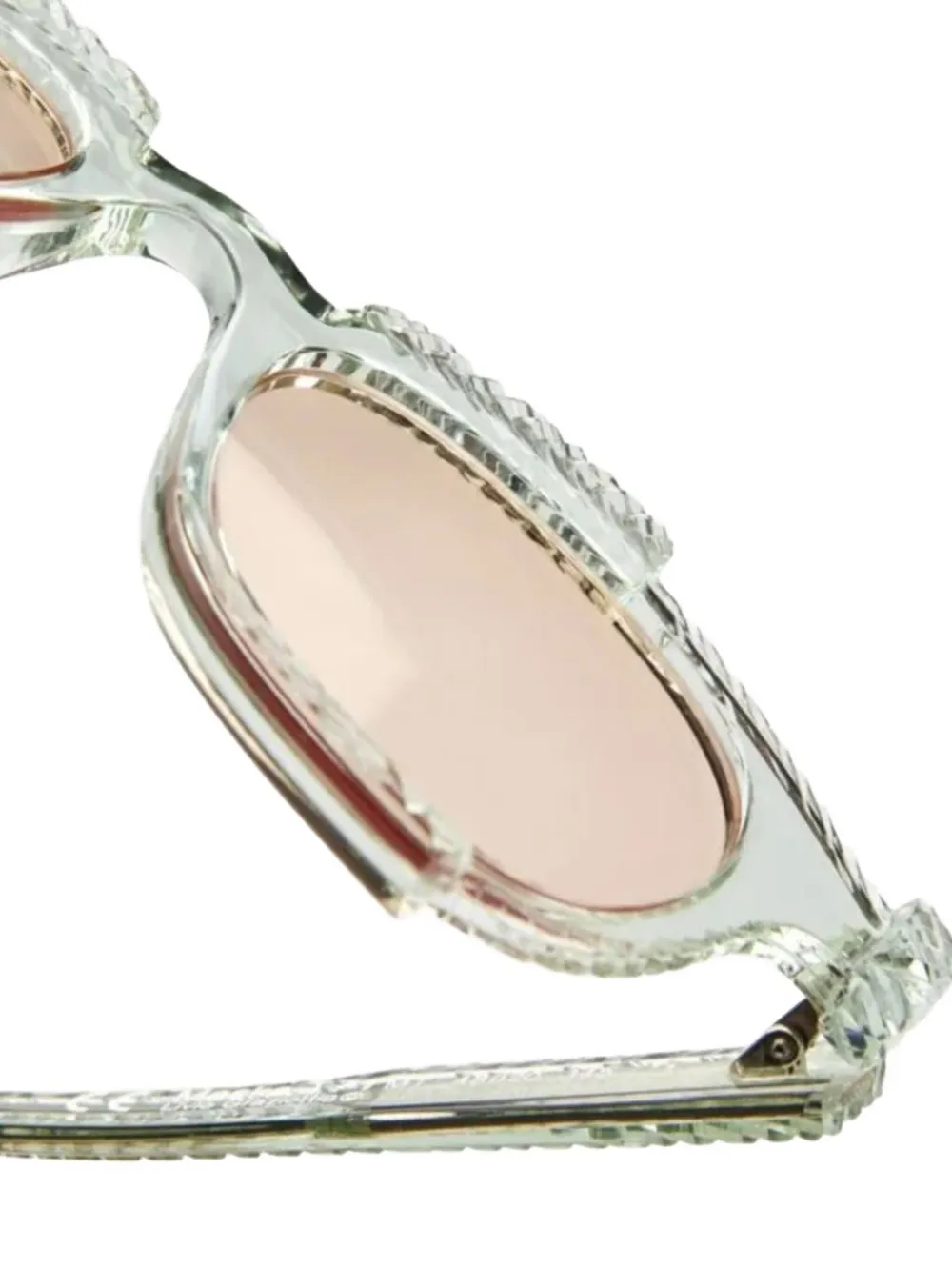 Kuboraum T71 zonnebril met rond montuur Groen