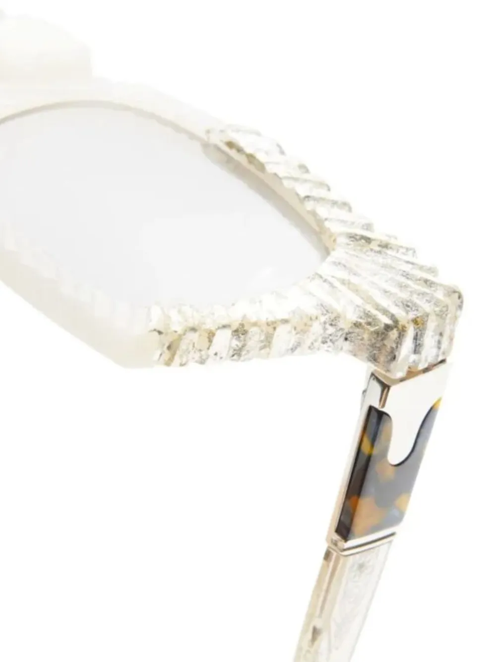 Kuboraum Bril met vierkant montuur Beige