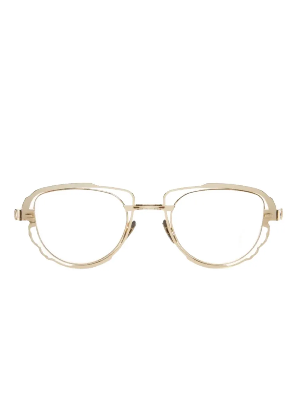 Kuboraum cut-out round-frame glasses | dorado | Image 1