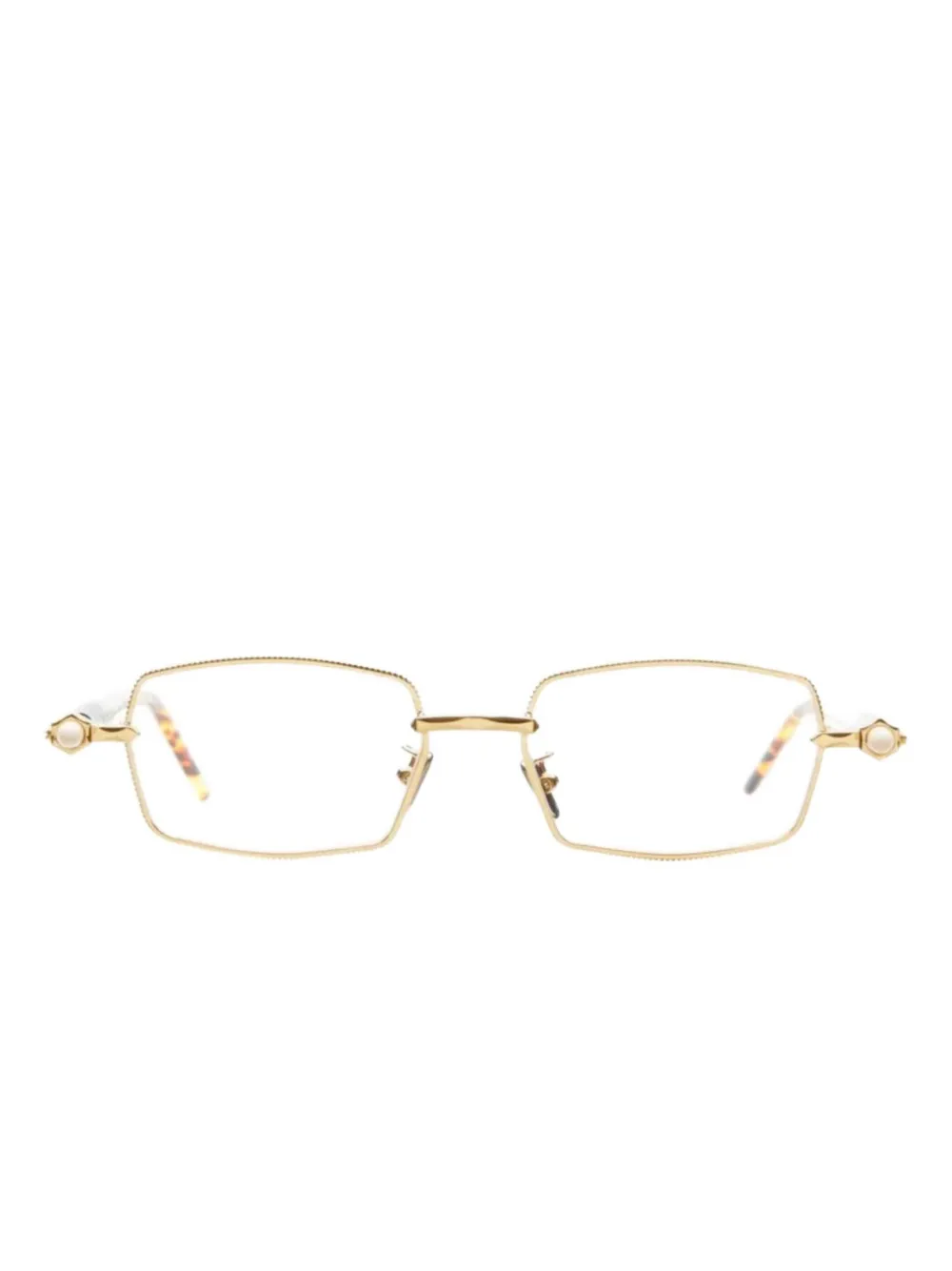 Kuboraum rectangle-frame glasses | Gold | Image 1