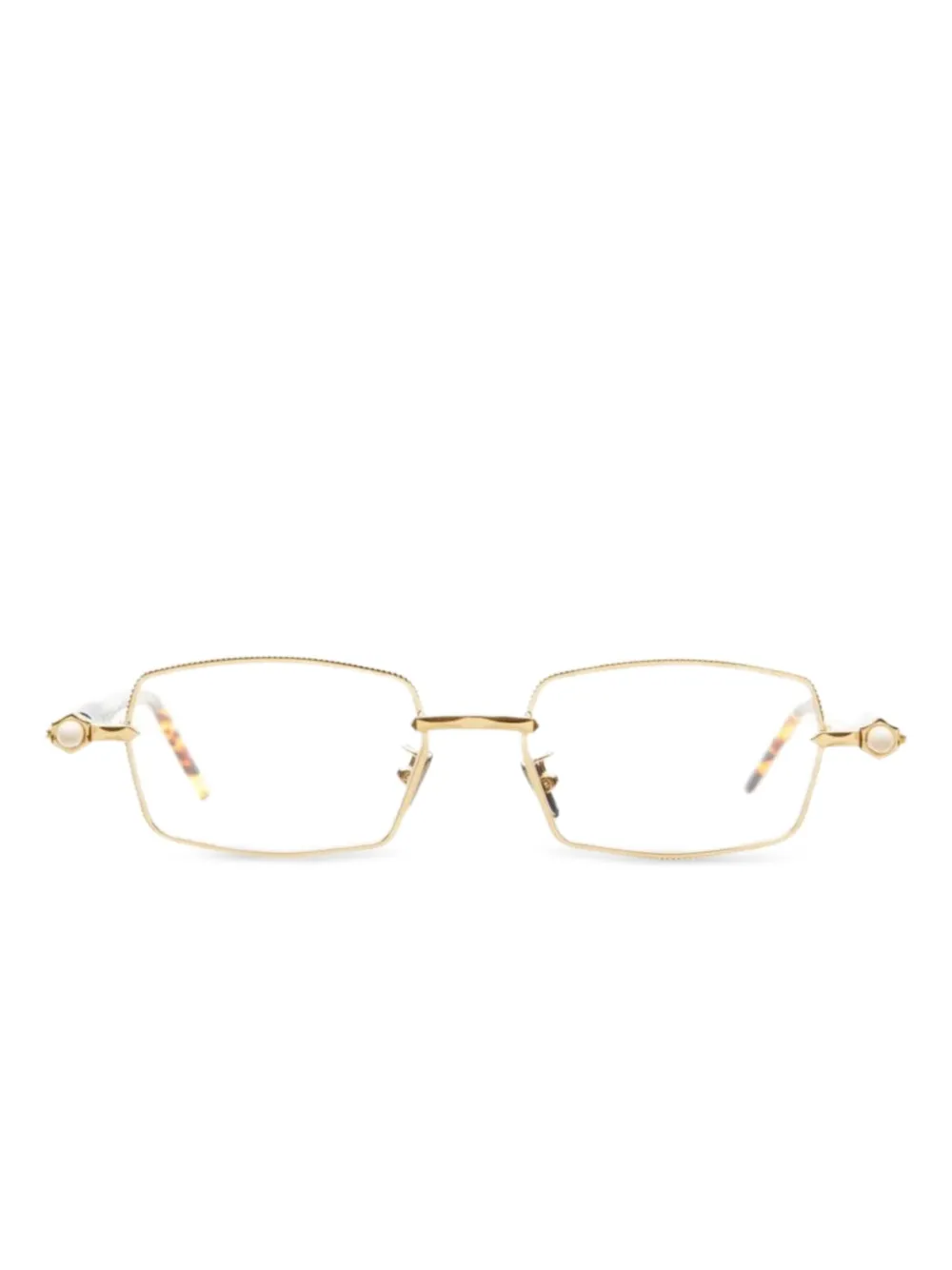 Kuboraum rectangle-frame glasses | Gold | Image 1